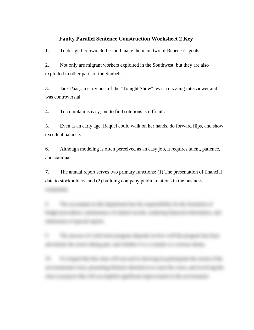 Faulty Parallel Sentence Construction Worksheet 2 Key.docx_d8pwvuijdbp_page1