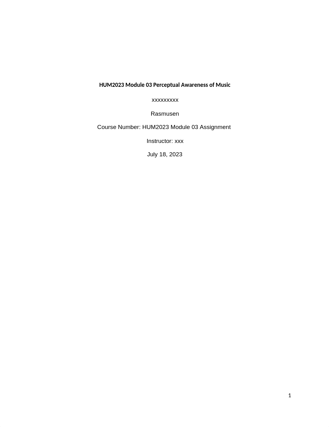 HUM2023 Module 03 Perceptual Awareness of Music_071823.docx_d8q4jqyeg2n_page1