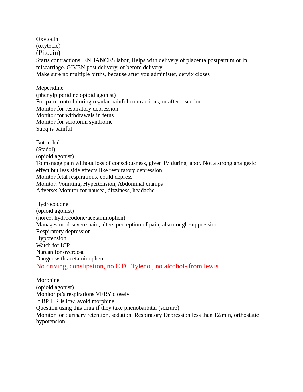 Pharmacology Quiz 1 Study Guide L&D meds_d8q5wrs6mch_page2