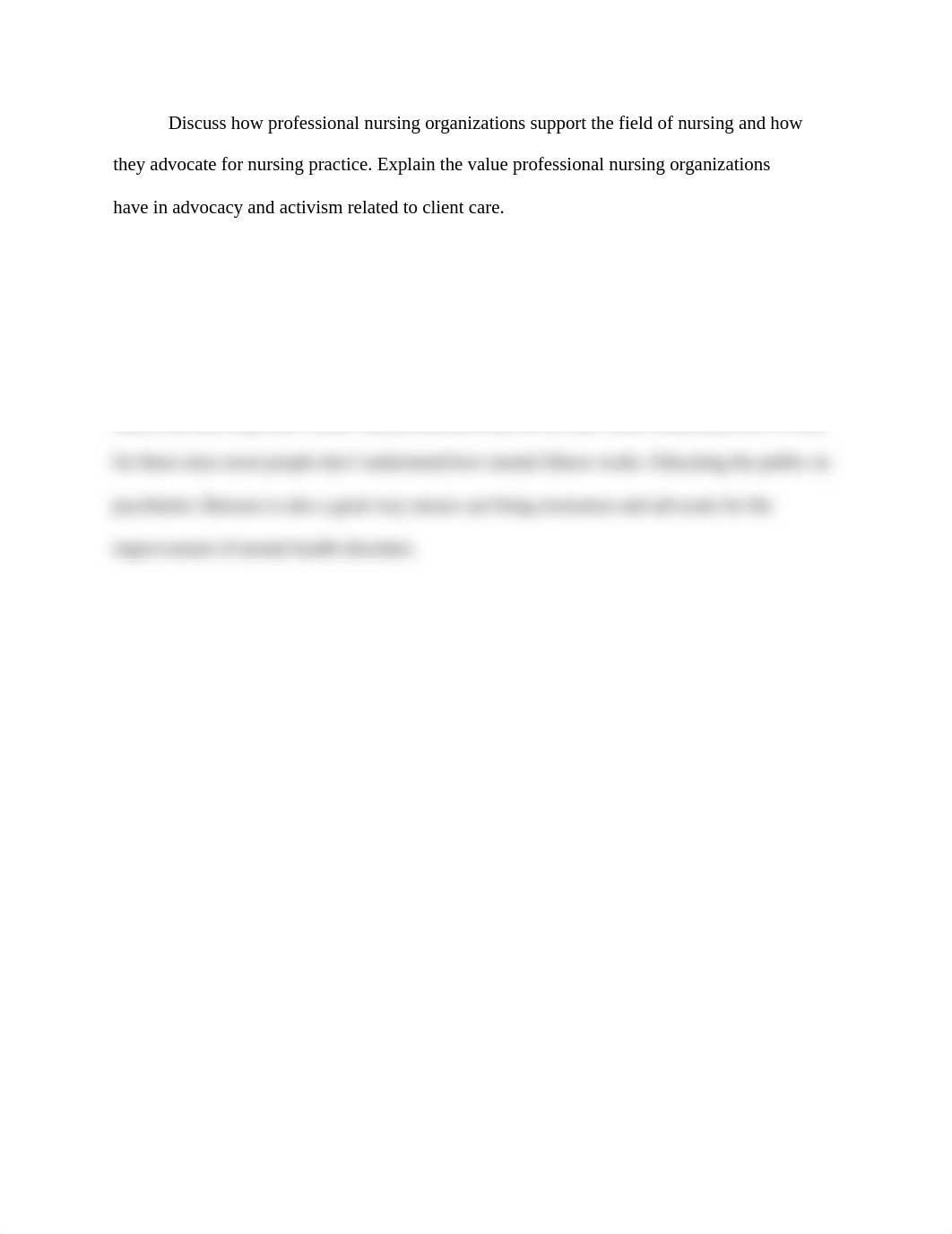Discuss how professional nursing organizations support the field of nursing and how they advocate fo_d8q63yqo5yp_page1