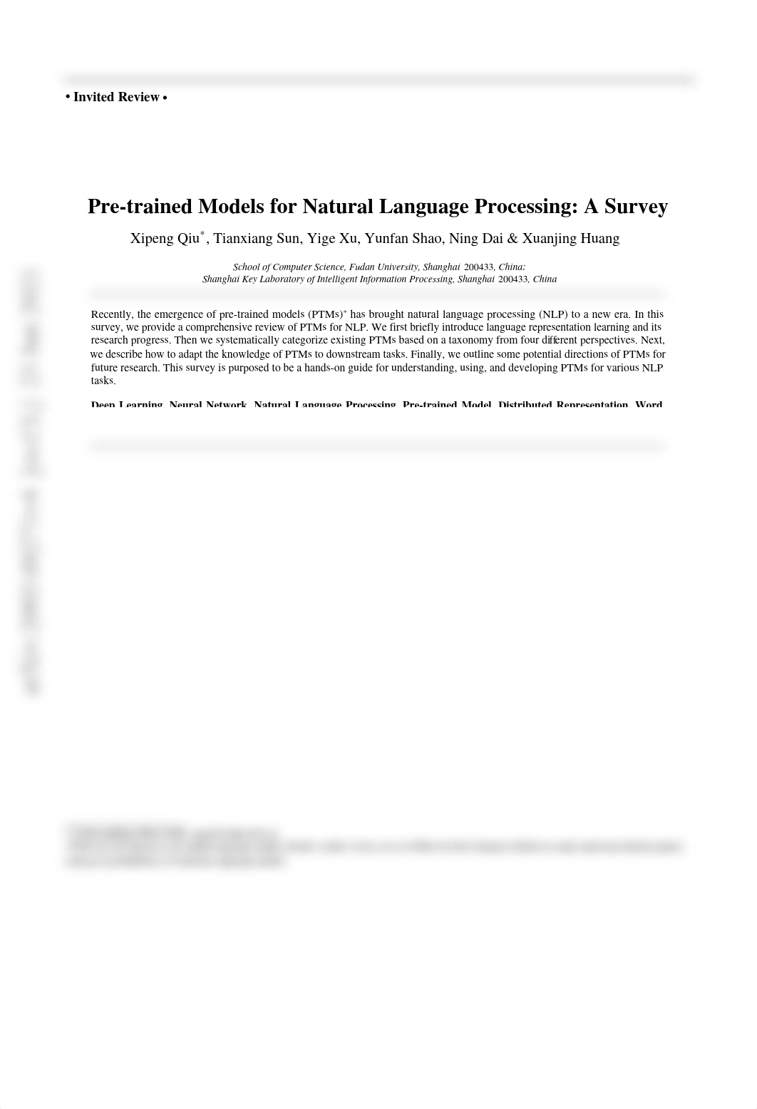 Pre-trained Models for Natural Language Processing A Survey.pdf_d8qd2zxwk5h_page1