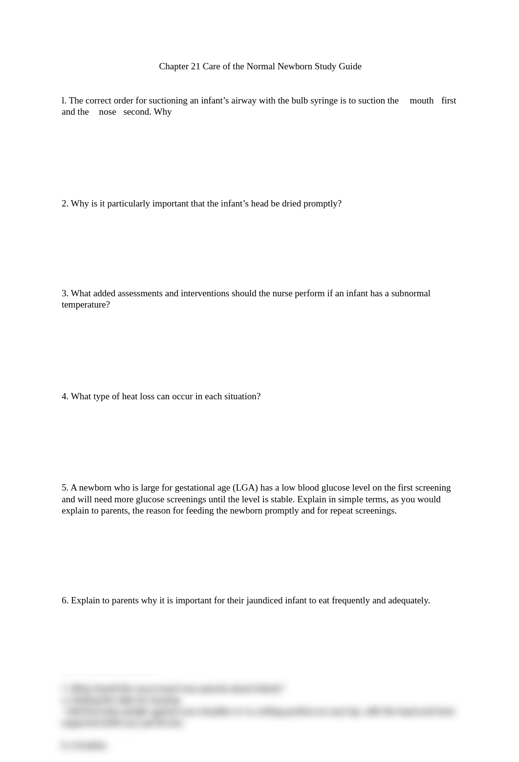 Chapter 21 Care of the Normal Newborn Study Guide.docx_d8qgqqt81vr_page1