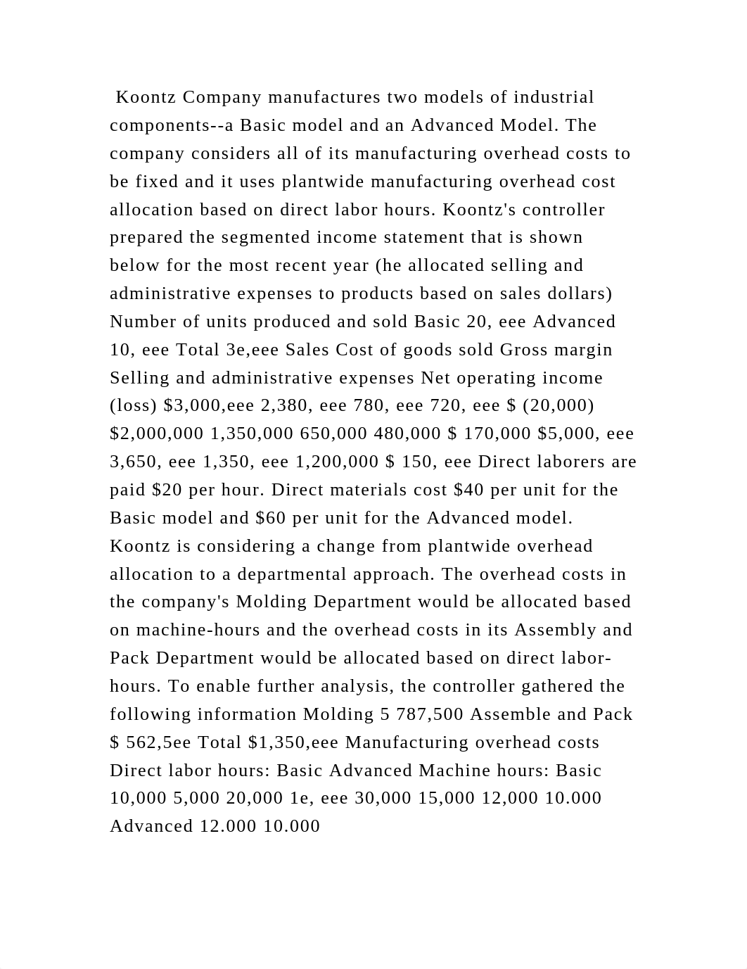 Koontz Company manufactures two models of industrial components--a Ba.docx_d8qogywyg4y_page2