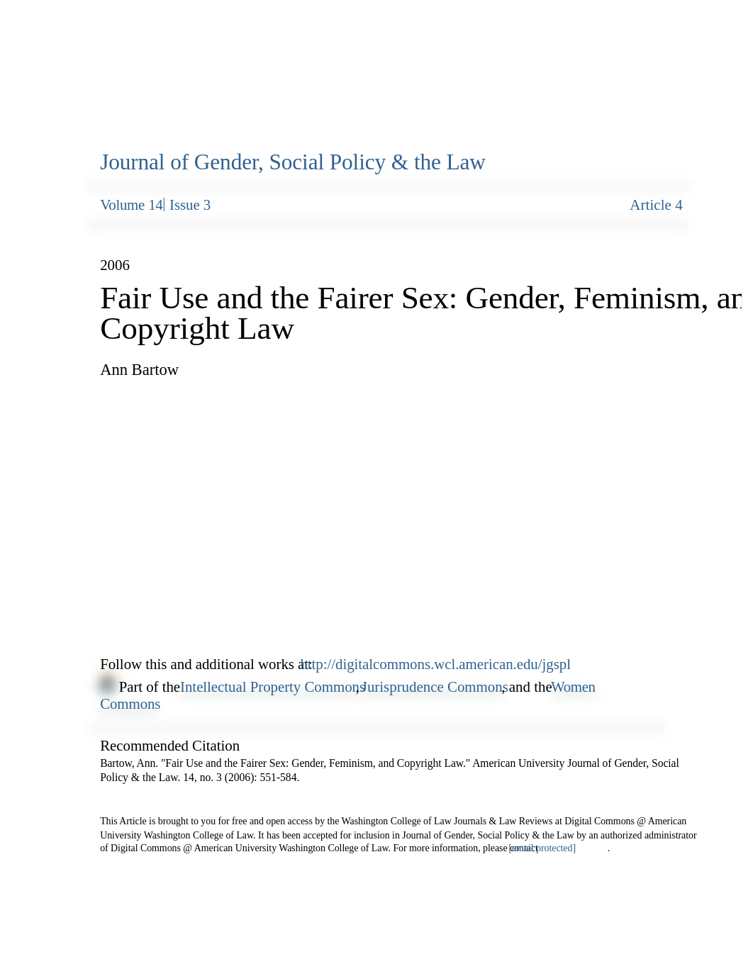 Fair Use and the Fairer Sex_ Gender Feminism and Copyright Law.pdf_d8qoluory9s_page1