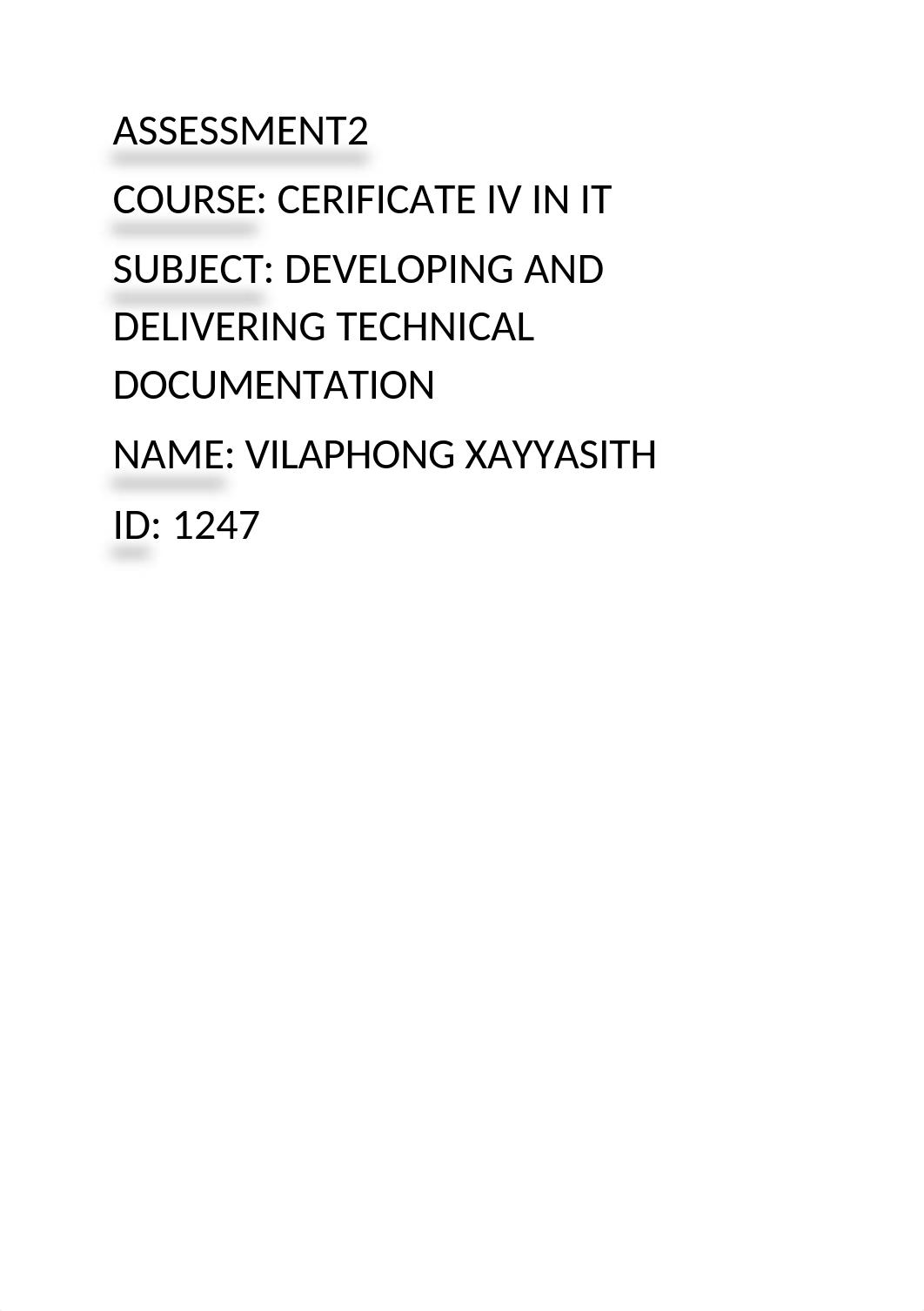 ASSESSMENT2 DEVELOPING AND DELIVERING TECHNICAL DOCUMENTATION.docx_d8qrmn8lcdn_page1