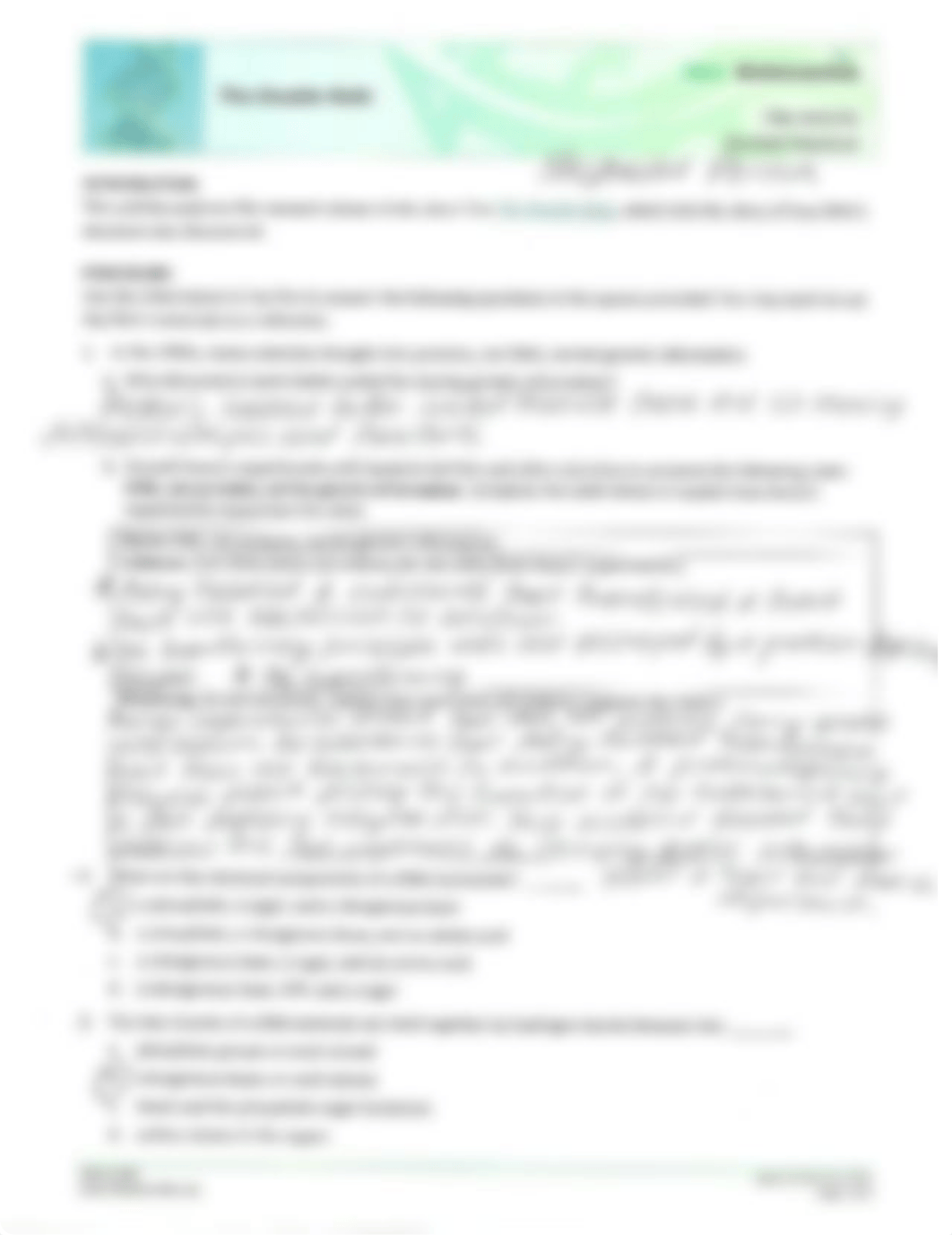 The Double Helix Lab.pdf_d8r3641uoot_page1