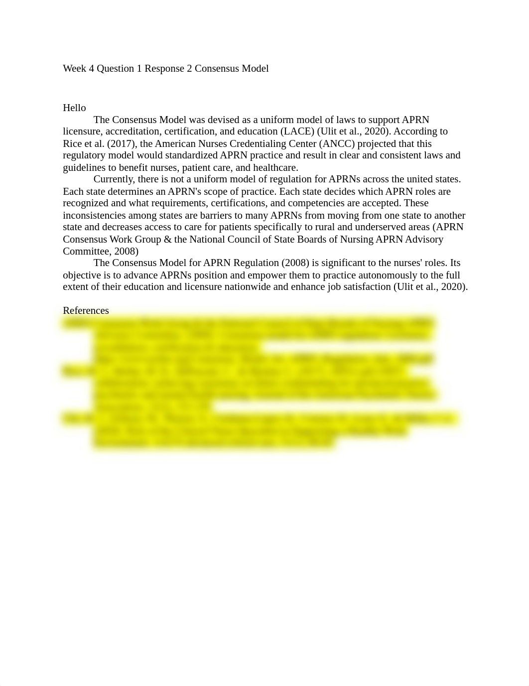 Week 4 Discussion Question 1- Response 2nd Consensus Model.docx_d8r7n7g4lny_page1