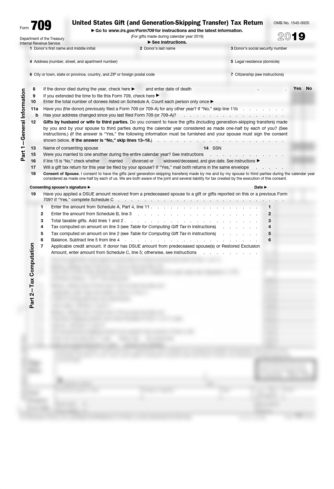 Gift Tax Return - Form 709 James Polk_Harrell.pdf_d8rmiivm4qq_page1