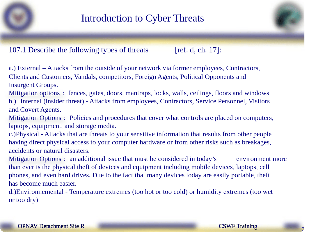 OPNAV CSWF PQS - 107 Intro to Cyber Threats.ppt_d8rpdf92iam_page3