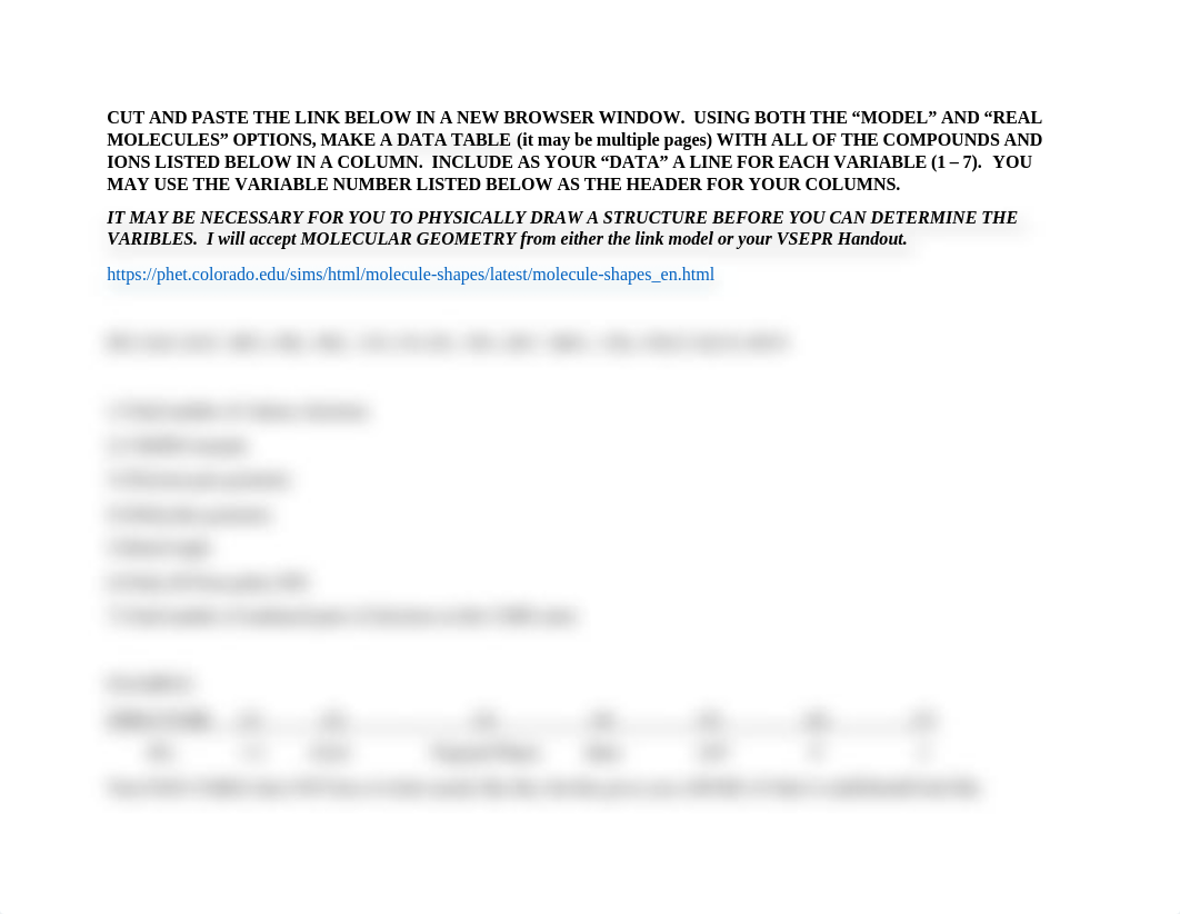 CHEM 1406 LEWIS STRUCTURES & MOLECULAR GEOMETRY LAB.docx_d8rpz9b20so_page1