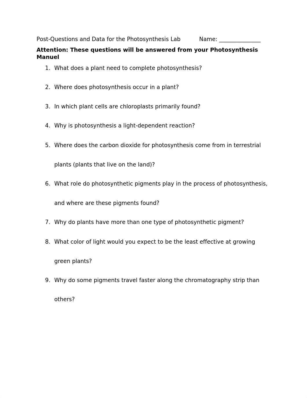 Photosynthesis lab- post questions and data.docx_d8rs8oekief_page1