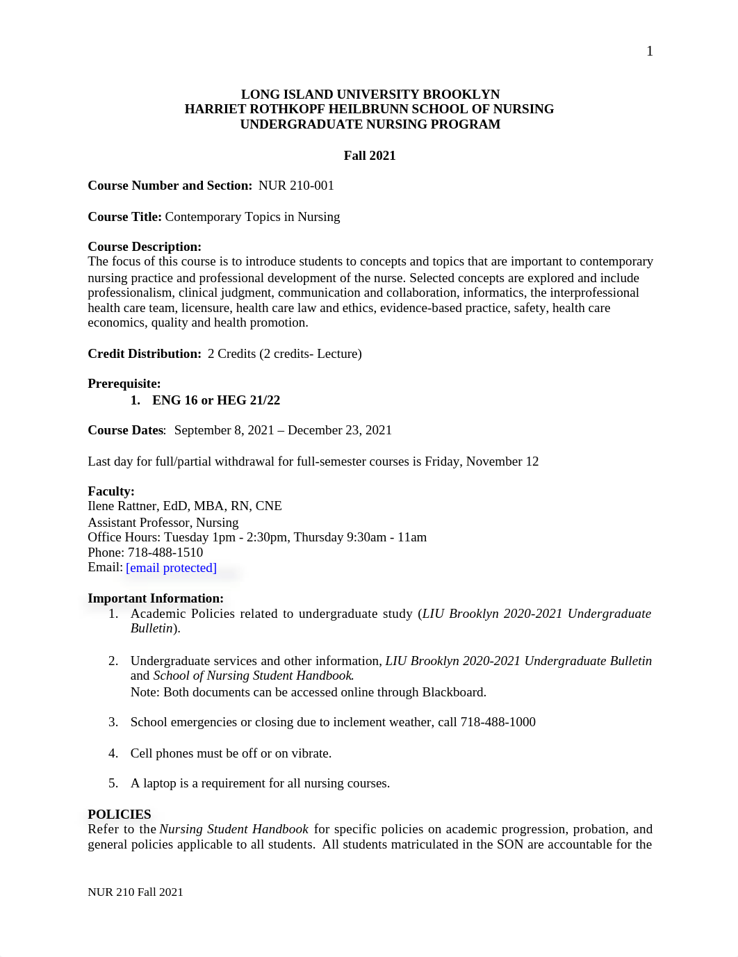 NUR 210 Course Outline Fall 2021 - Monday.docx_d8ruyxcyjyu_page1