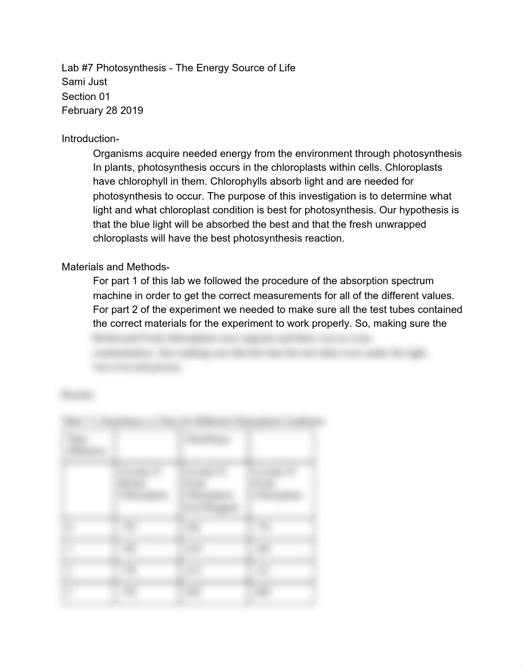 Lab #7 Photosynthesis - The Energy Source of Life - Google Docs.pdf_d8s812tem3e_page1