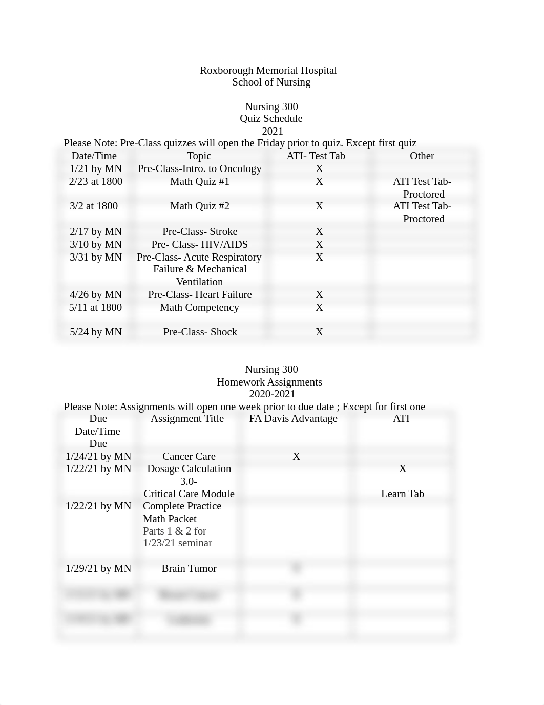 N300 Quiz and Homework Schedule Jan2021 (1).pdf_d8s8u0mw6ti_page1