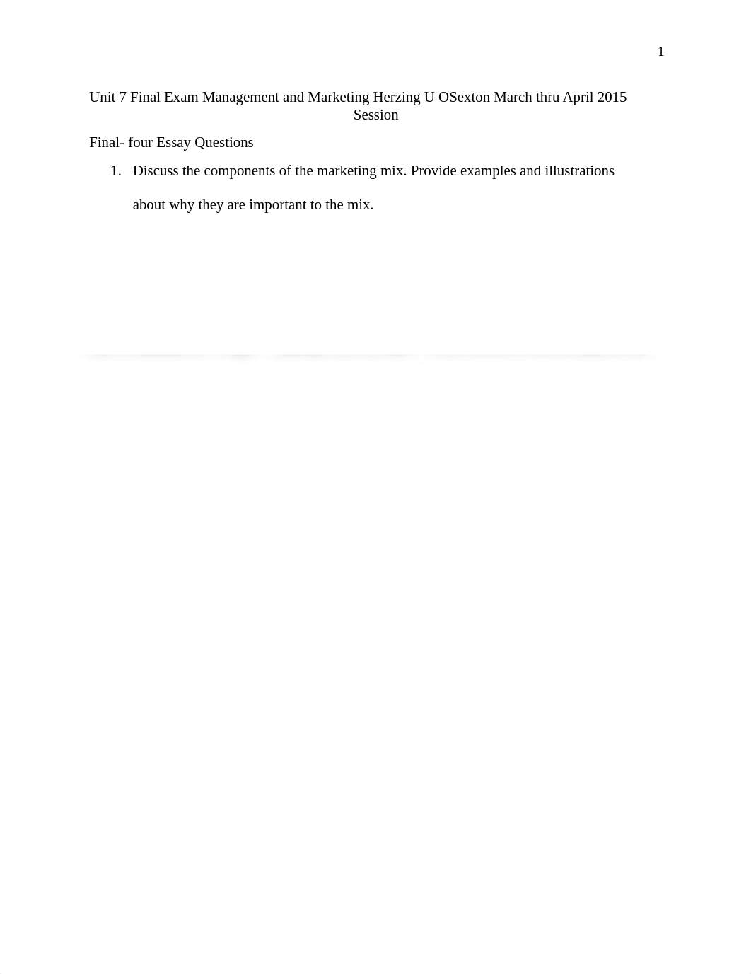 Unit 7 Final Exam Management and Marketing Herzing U OSexton March thru April 2015 Session_d8sby0lgz5p_page1