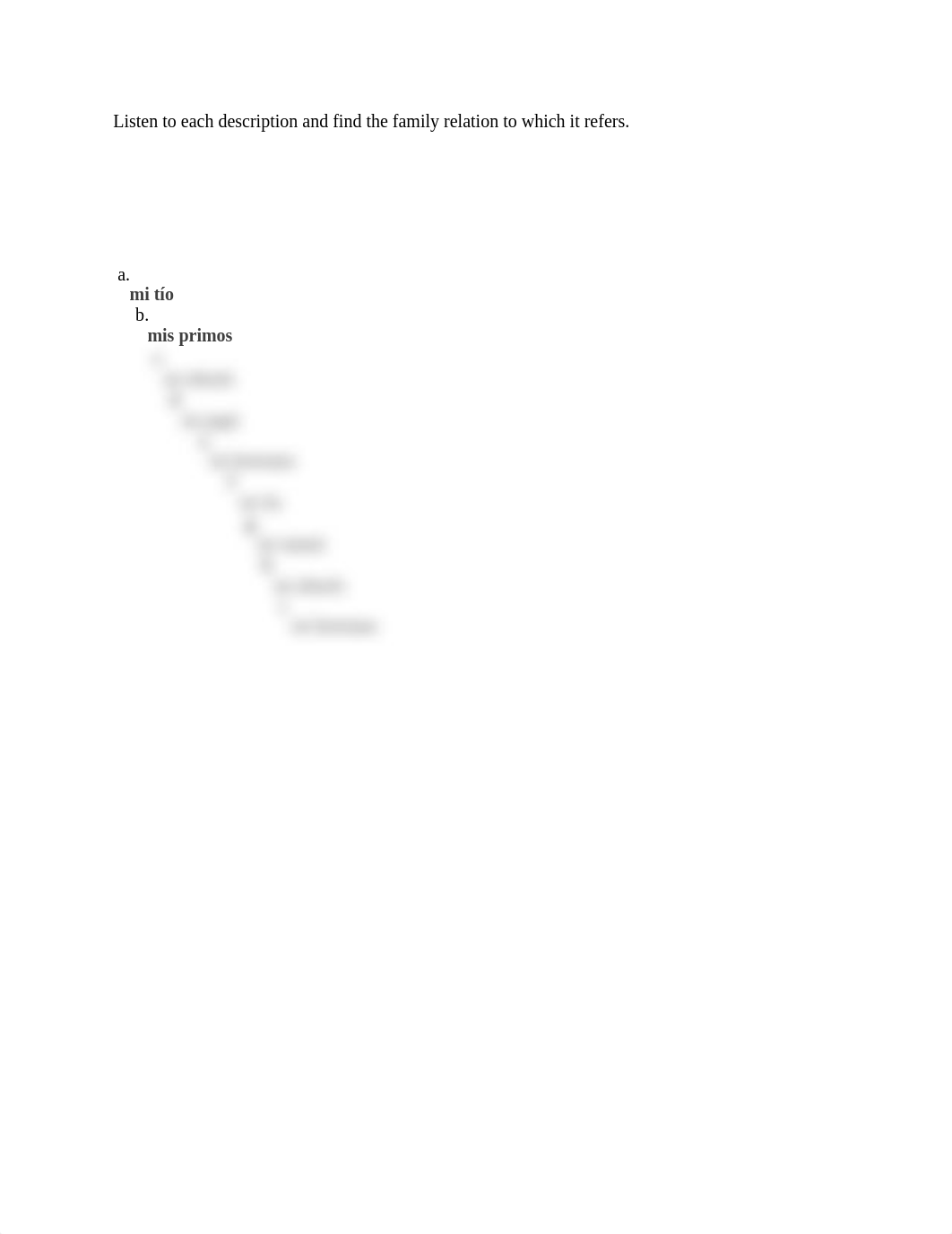 Listen to each description and find the family relation to which it refers..docx_d8seuqynkq1_page1