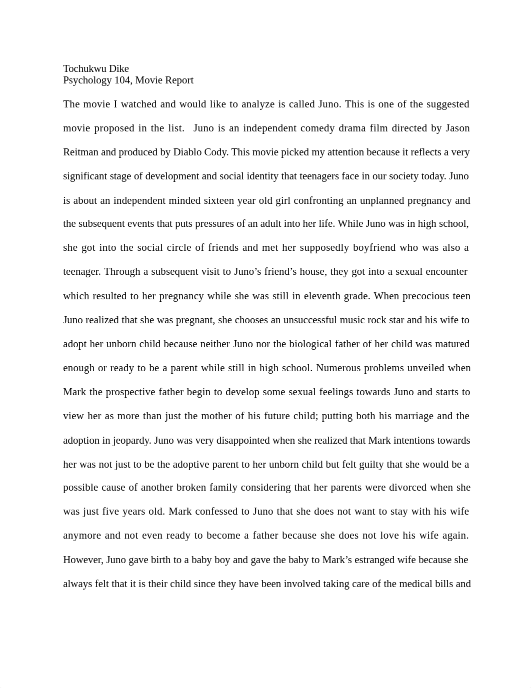 JUNO MOVIE REPORT.docx_d8sldv5arts_page1