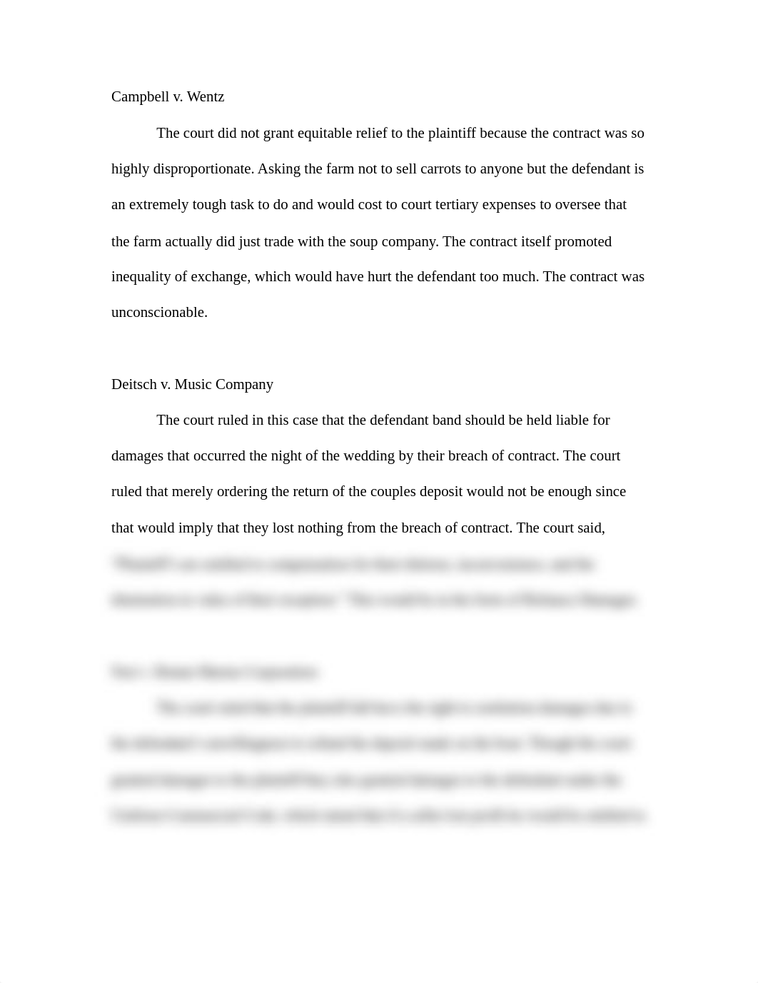 Campbell v. Wentz  The court did not grant equitable relief to the plaintiff because the contract wa_d8syd4eh93b_page1