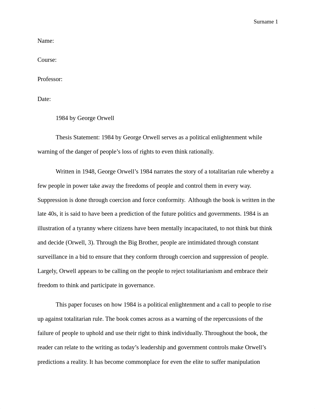 Edited Critical Analysis paper George Orwell 1984 (2).docx_d8t5bf7rfrv_page1