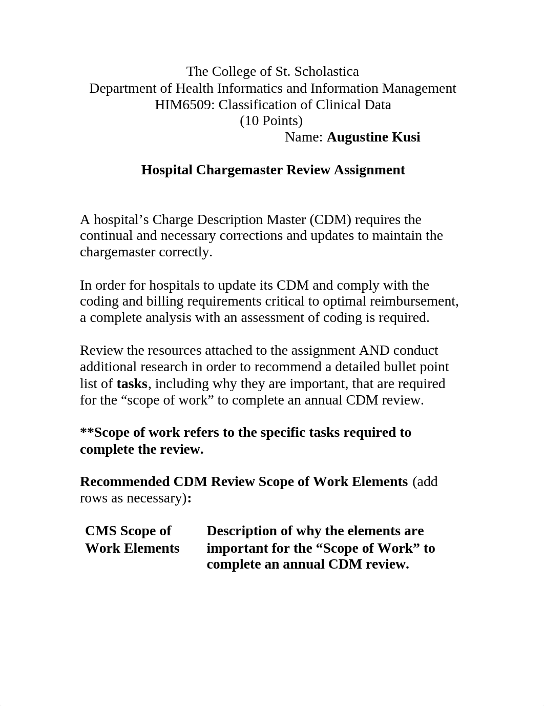 HIM6509 Hospital Chargemaster Review Assignment-2018.docx_d8thgzk65mf_page1