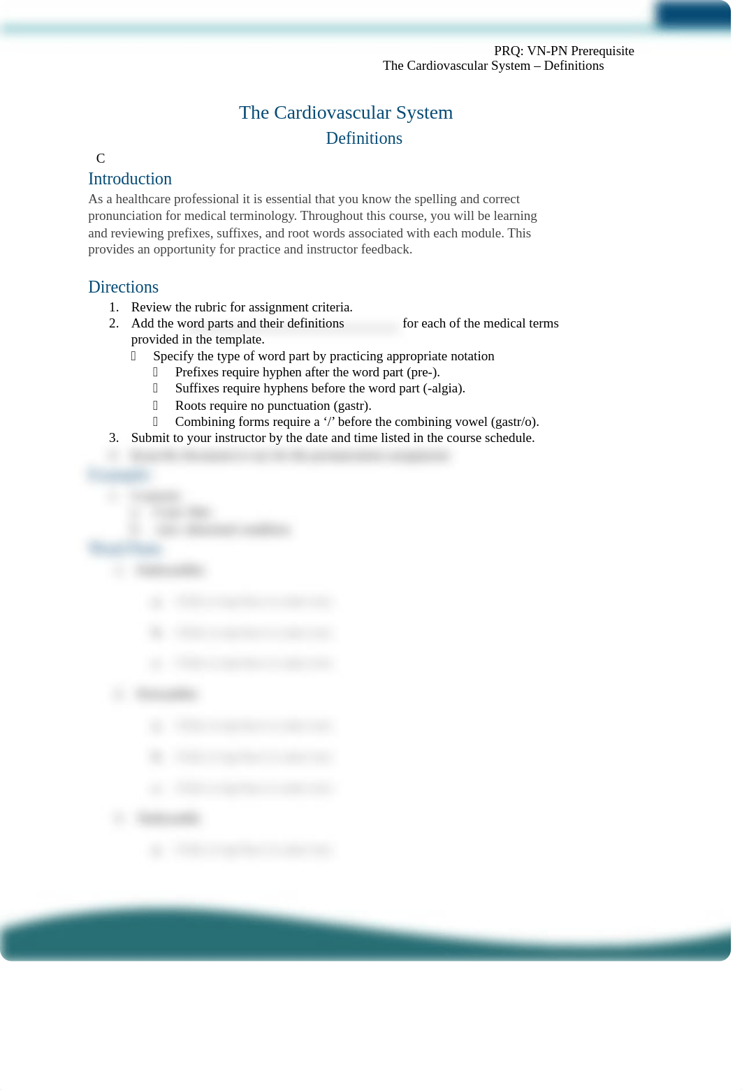 Assignment Definitions (Ch. 5 - Cardiovascular System).docx_d8tnrizo55a_page1