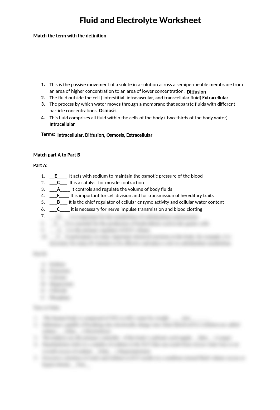 Fluid and Electrolytes worksheet answer sheet.docx_d8ttk815yww_page1