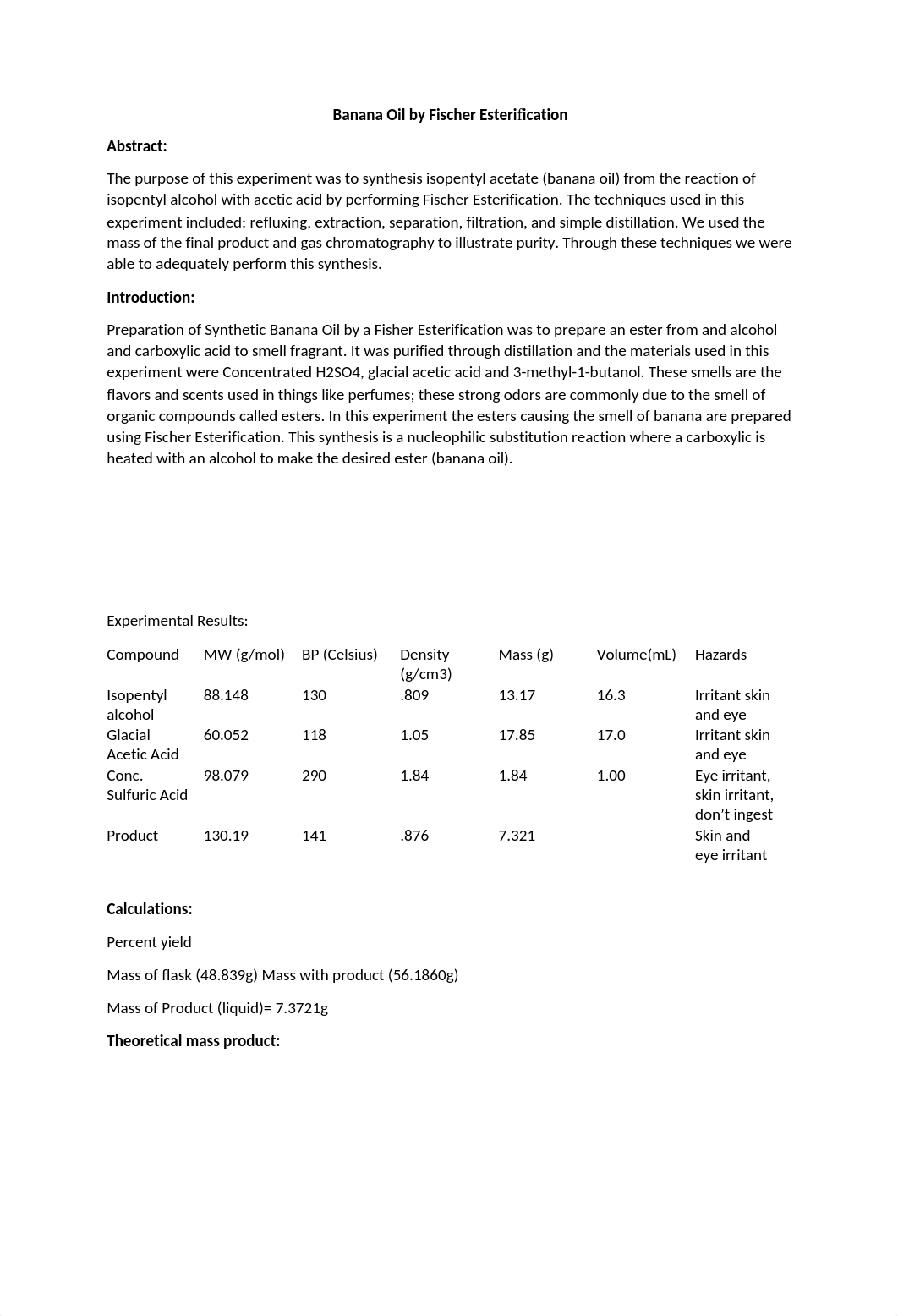 orgo 2 banana ester lab report .docx_d8u2l6840p8_page1