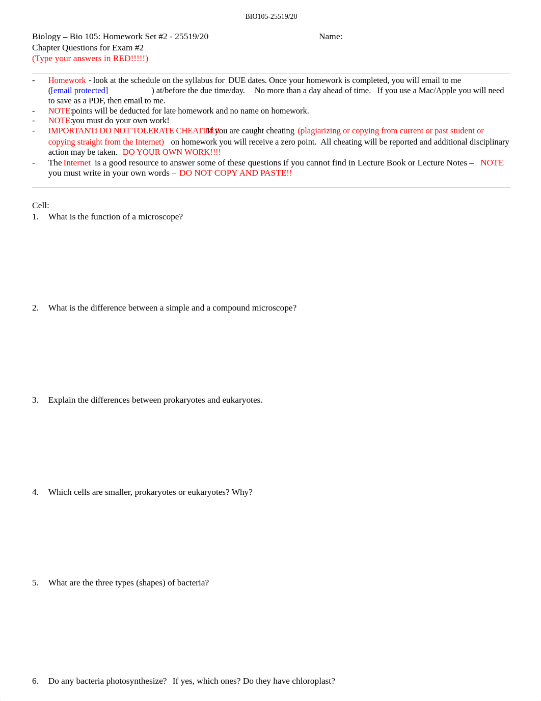 BIO 105 Exam 2 ChaptersCOURSE .docx_d8u93aayjaz_page1