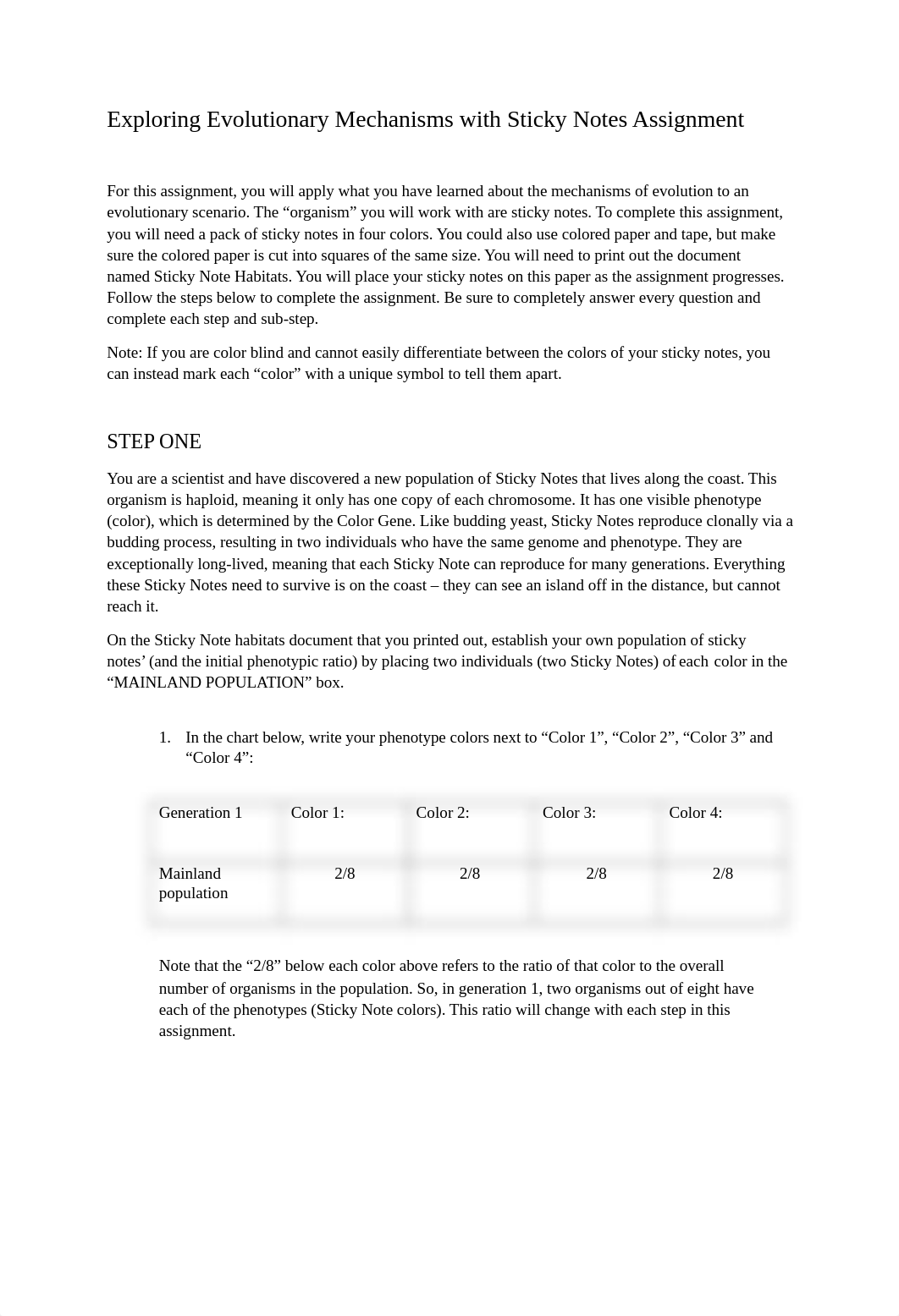 Exploring Evolutionary Mechanisms with Sticky Notes Assignment.docx_d8ueicrk4hp_page1