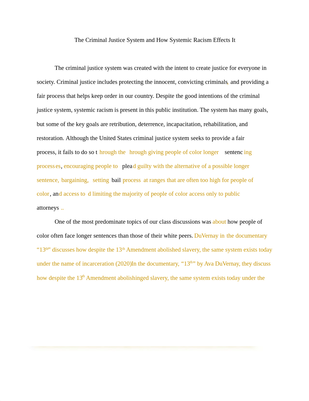 The Criminal Justice System and How Systemic Racism Effects It.docx_d8ul9epyue6_page1