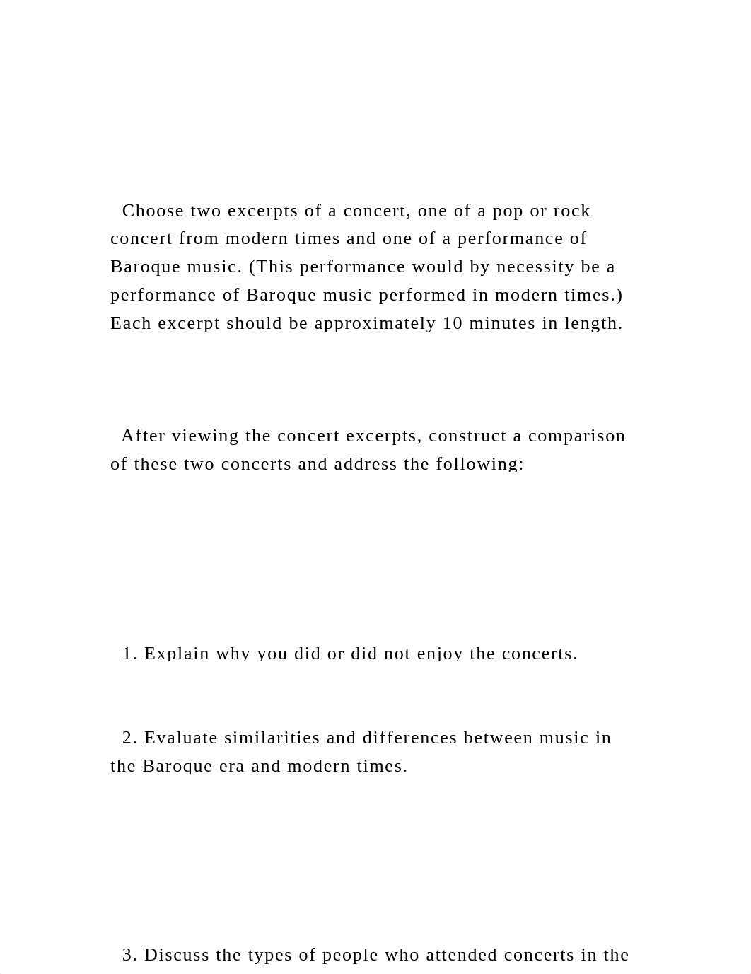 Choose two excerpts of a concert, one of a pop or rock concer.docx_d8ursjep927_page2