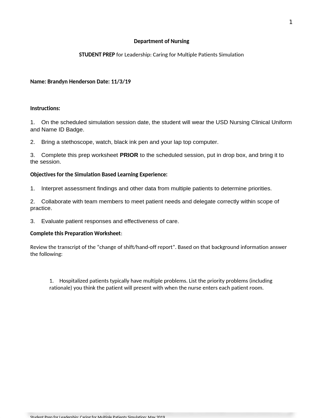 Student Prep Simulation Leadership Caring for Multiple Patients.docx_d8vfhkd8f3g_page1