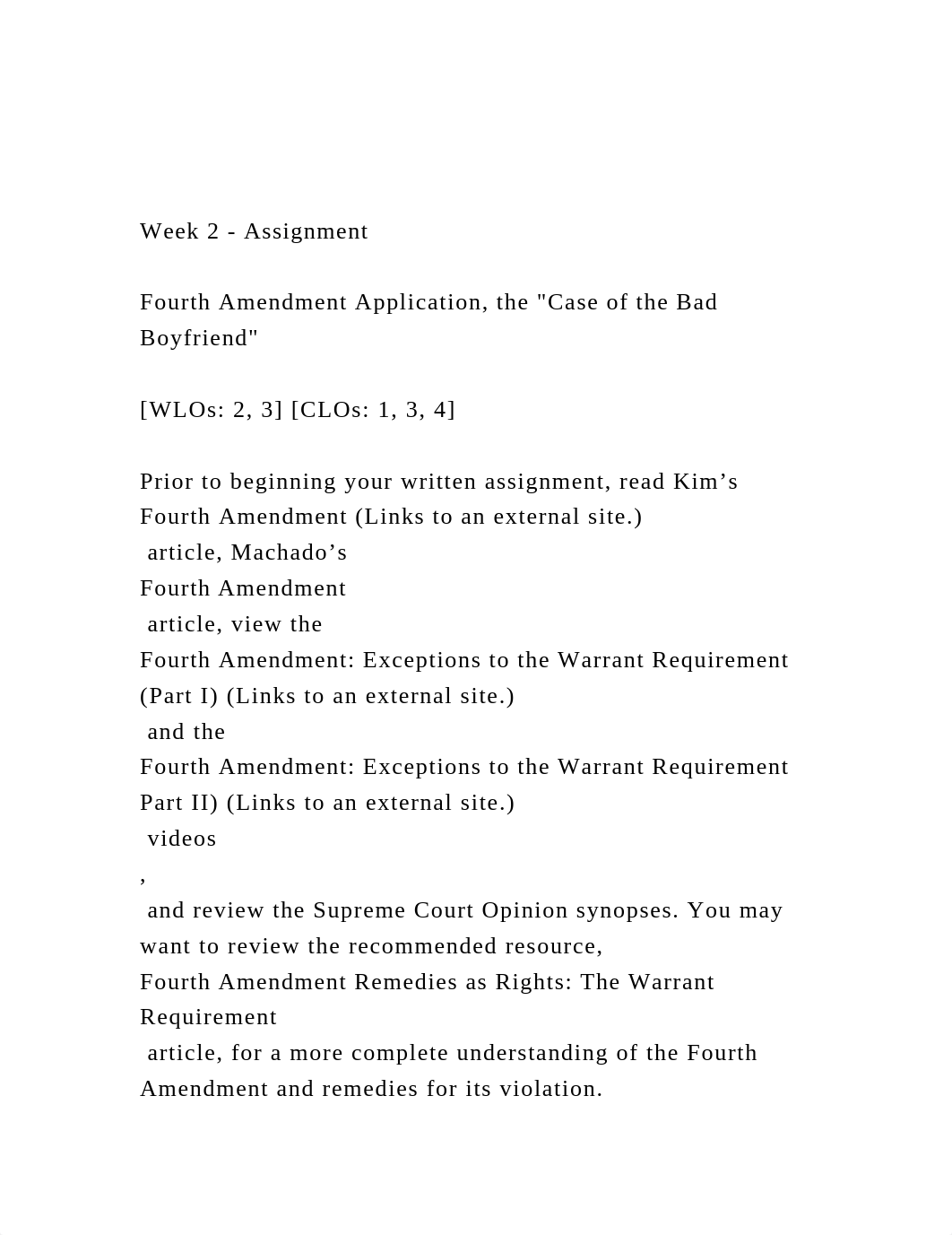 Week 2 - AssignmentFourth Amendment Application, the Case o.docx_d8vhqkc3190_page2