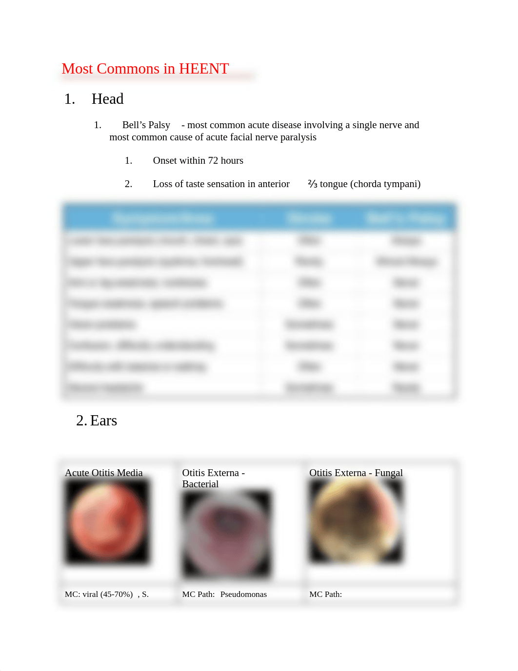 Most Commons in HEENT.docx_d8vj7fjokrq_page1