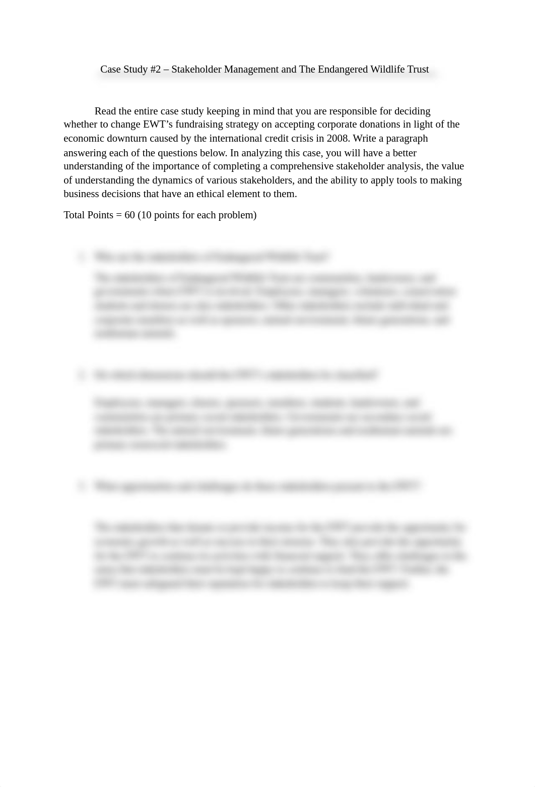 Case Study 2 Stakeholder Management and The Endangered Wildlife Trust.docx_d8w2pifwb3p_page1