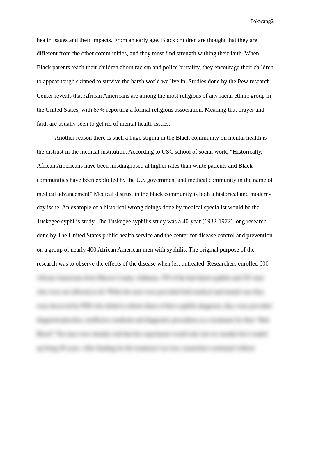 Mental health stigma in black communities research paper.docx_d8w5upmycqa_page2