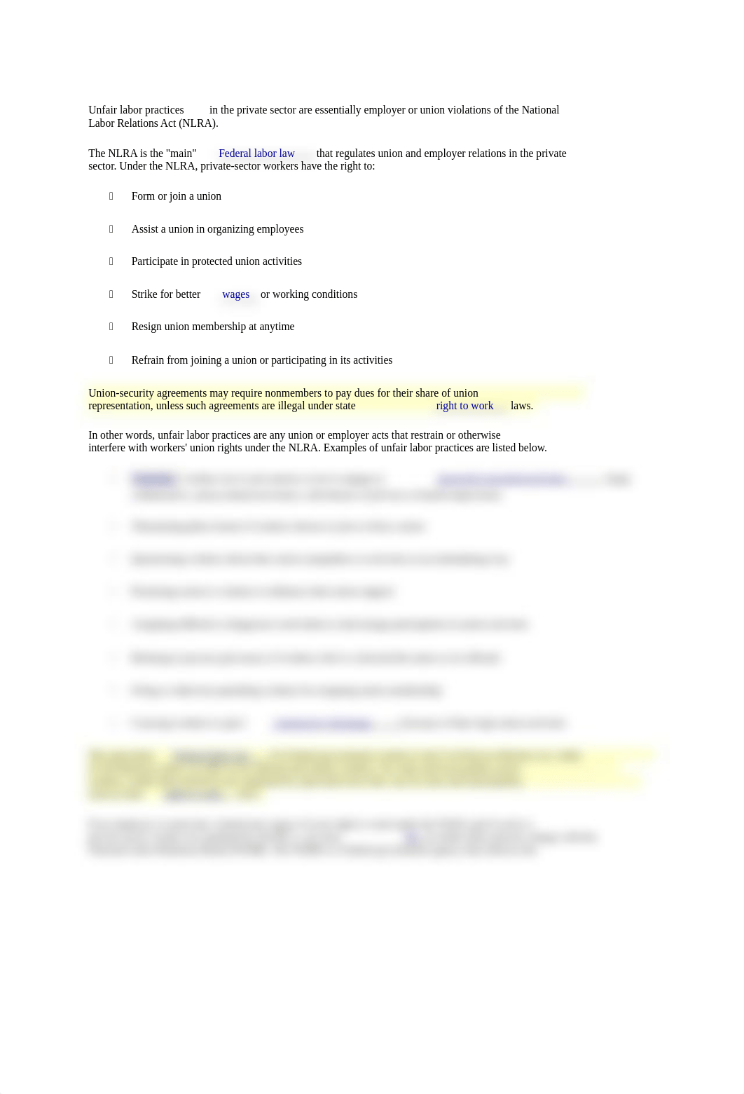 Unfair labor practices in the private sector are essentially employer or union violations of the Nat_d8woyi5t286_page1