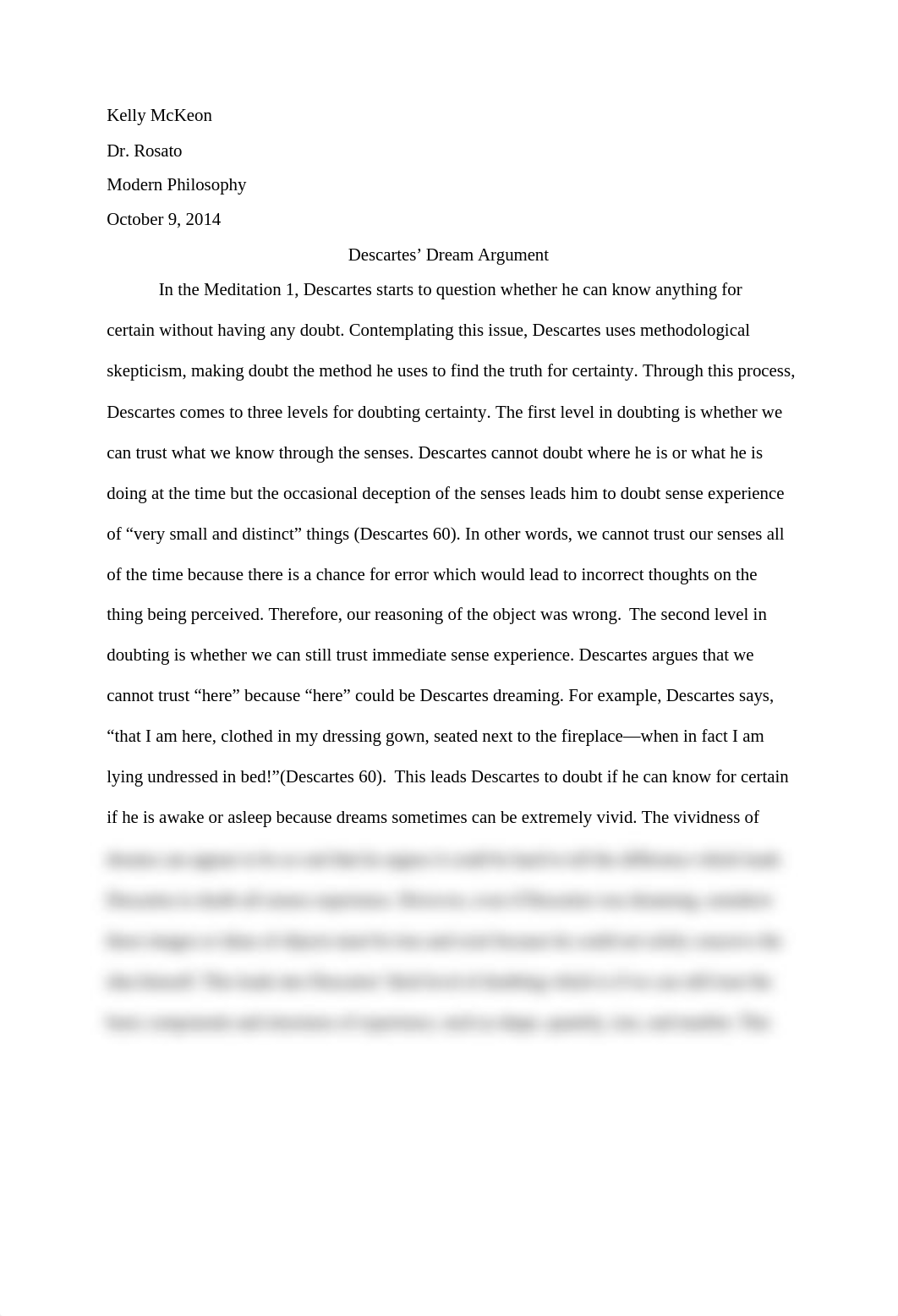 Argument Paper: Descartes' Dream Argument_d8wtqibvkj5_page1