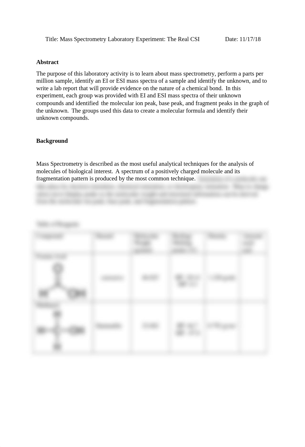 Mass Spectroscopy Laboratory Experiment.docx_d8wwizajrb2_page2