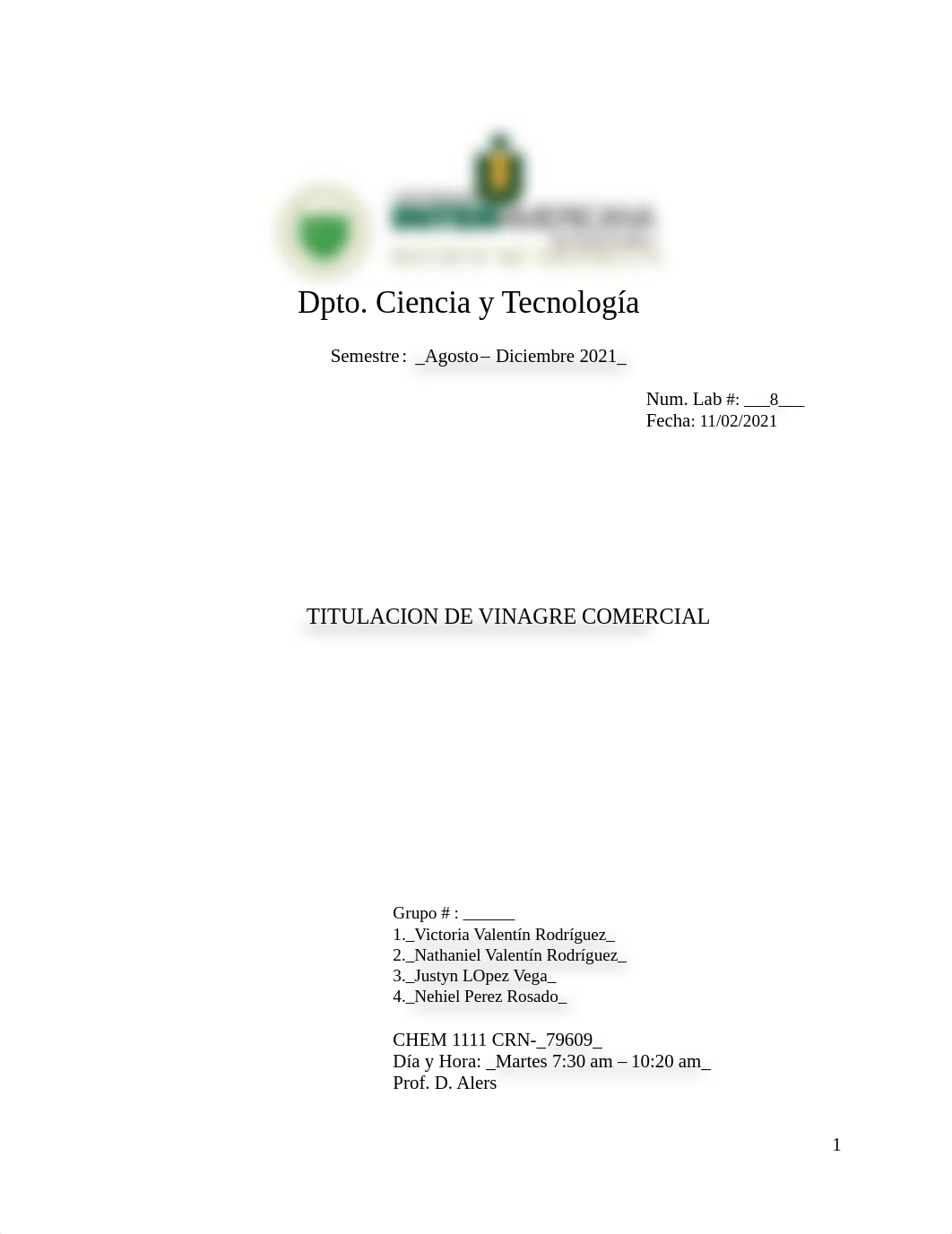 Lab. # 10 Determinacion de vinagre comercial.pdf_d8wz9m6d91w_page1