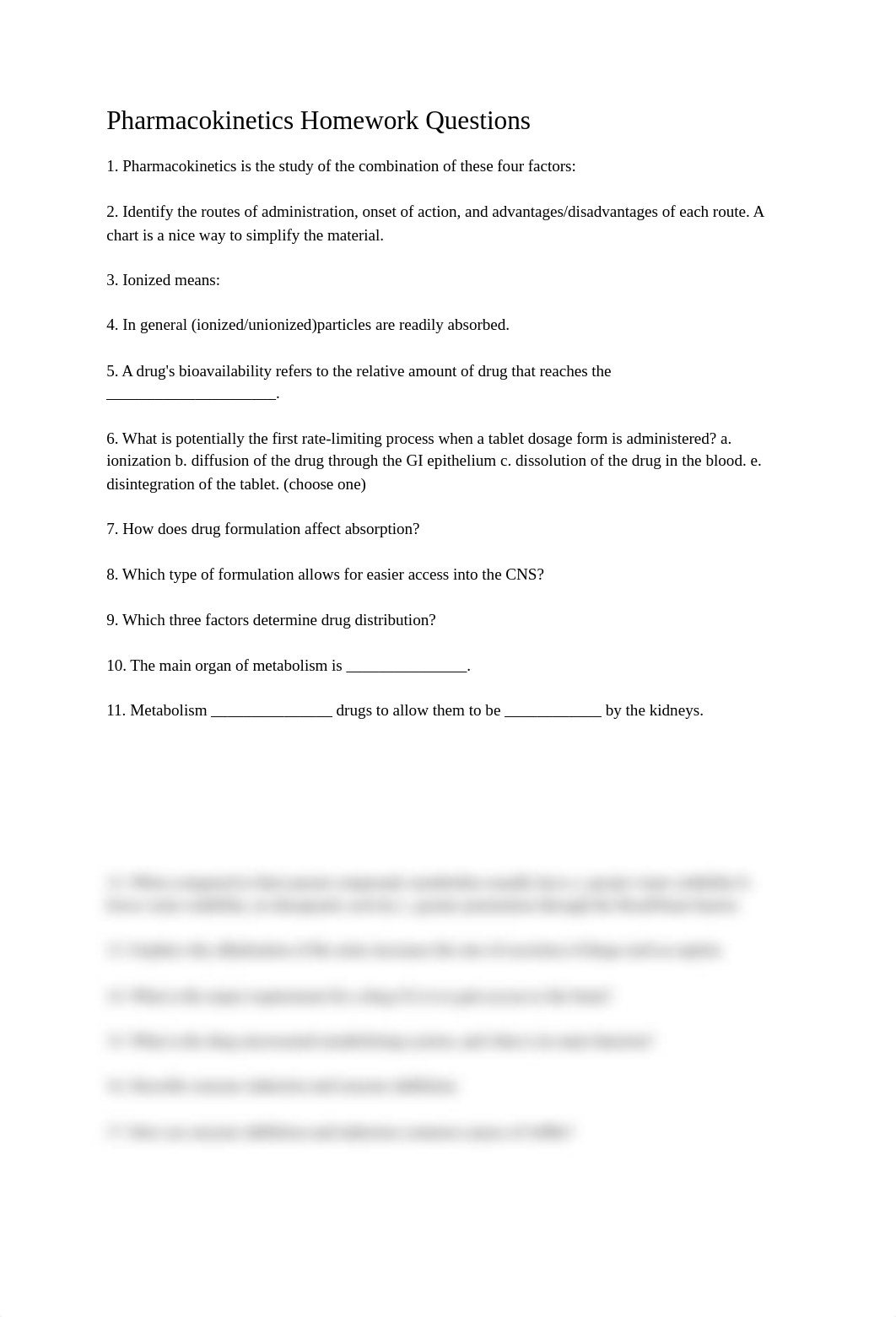 Pharmacokinetics Homework Questions.docx_d8x5dh3cjtm_page1