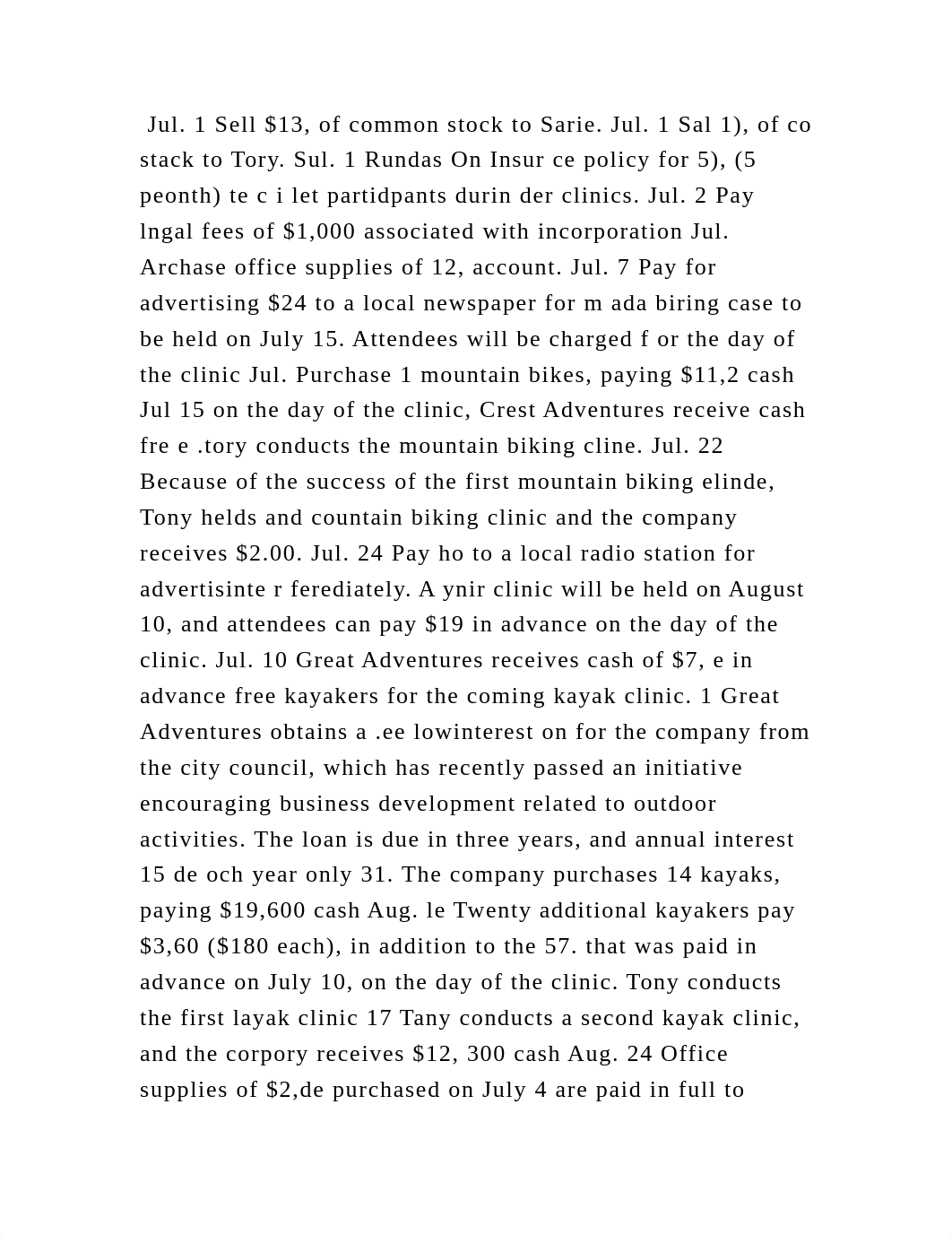 Jul. 1 Sell $13, of common stock to Sarie. Jul. 1 Sal 1), of co stack.docx_d8x8k6hjl0w_page2