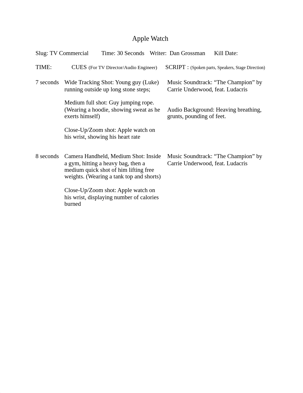 CA 310 30 APPLE WATCH 30 second commercial ad script.pdf_d8xdxmml9fo_page1