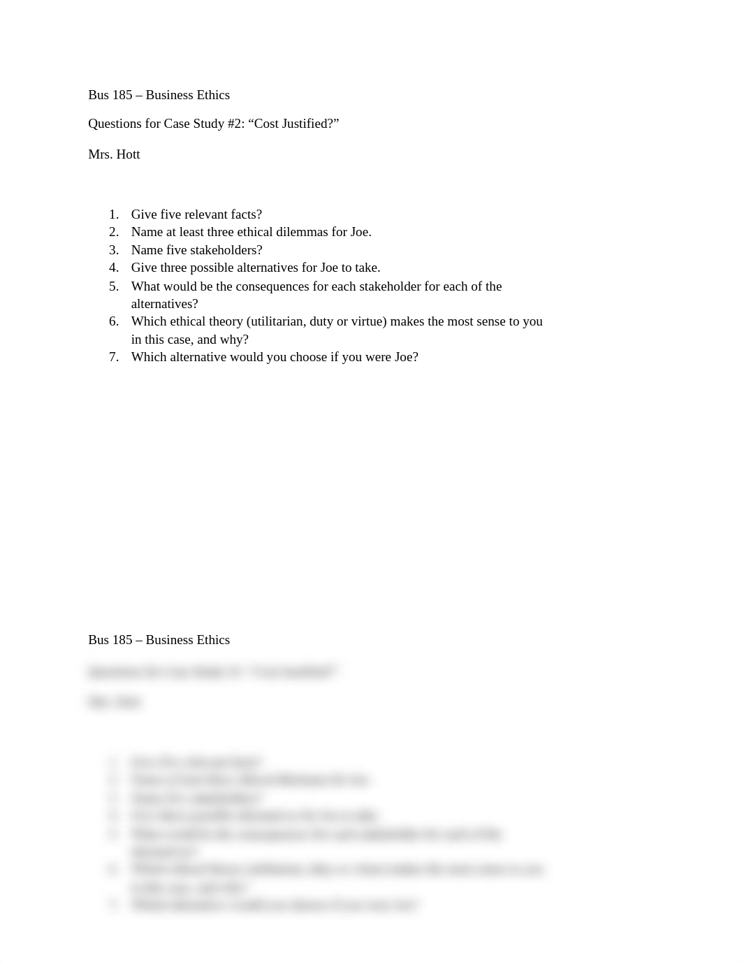 Ethics Case _2 Cost Justified.docx_d8xf6d1s9b3_page1