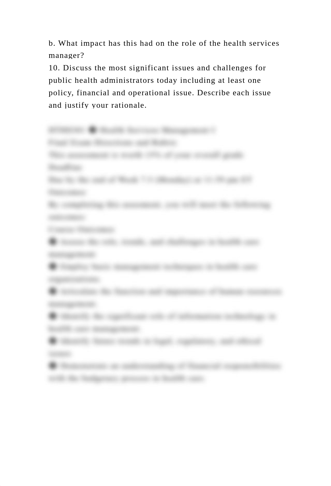 Describe what healthcare administrators do. What technical skills .docx_d8xj67p6lfw_page4