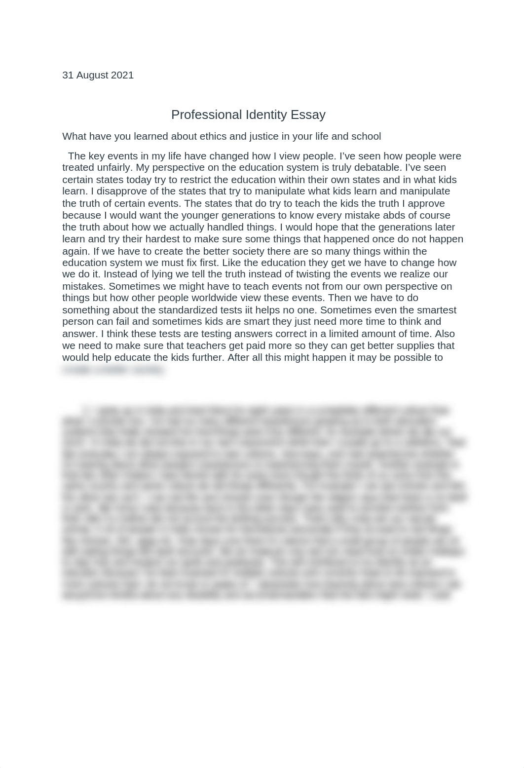 Professional Identity Essay .docx_d8xvmbgdfn5_page1