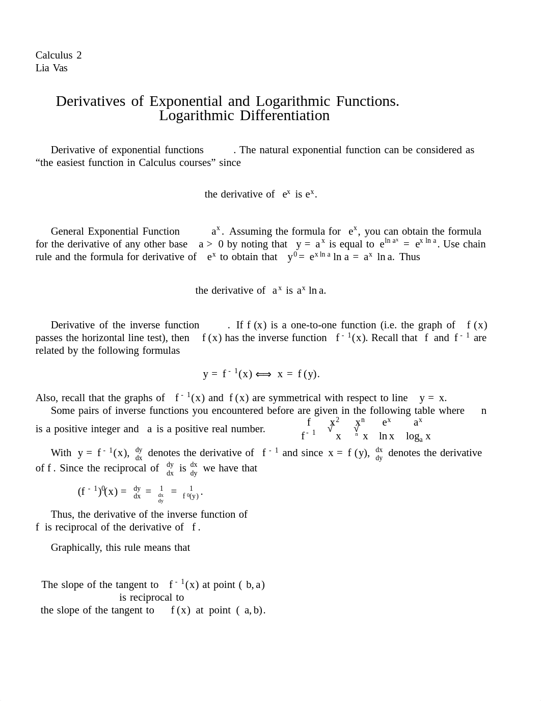 Lecture 2 on Derivatives of Exponential and Logarithmic Functions_d8y74tst9ny_page1