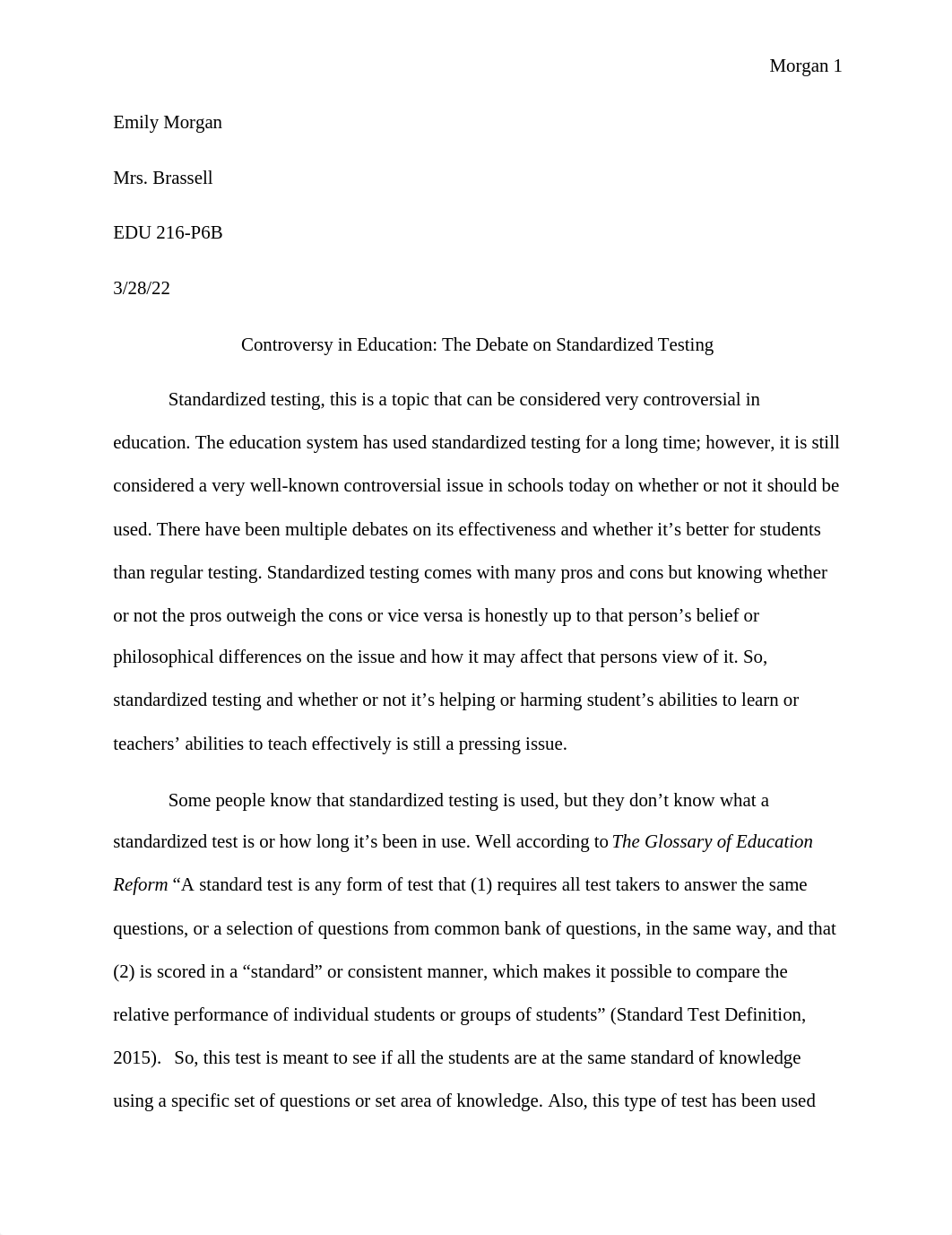 Controversy in Education-The Issue of Standardized Testing EDU 216-P6B.docx_d8yen3pa0ko_page1