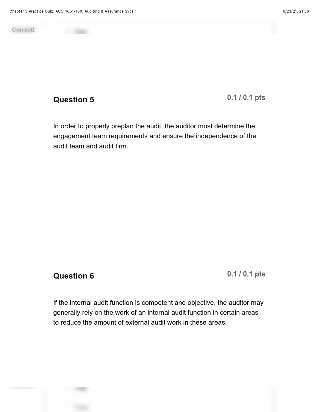 Chapter 3 Practice Quiz: ACG 4651-100: Auditing & Assurance Svcs 1.pdf_d8yiq2rtm8h_page3