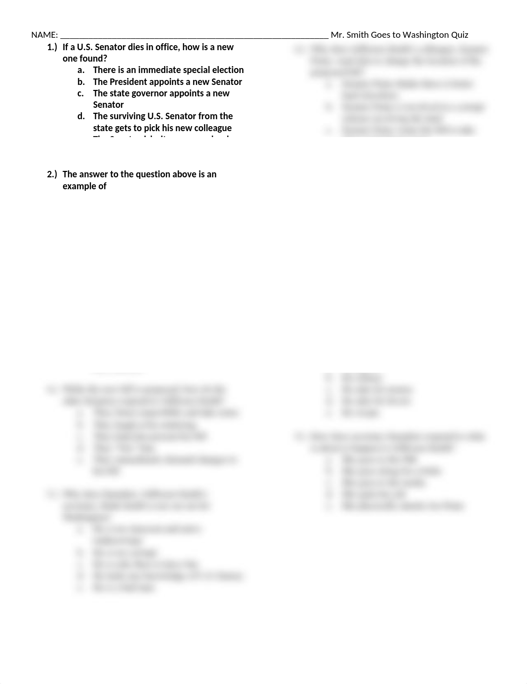 US Government Mr Smith Goes to Washington Quiz fall 2016.docx_d8z5h49bwer_page1